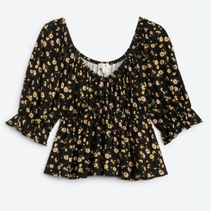 Daisy & Delilah Yared Babydoll Knit Crop Top Size Medium